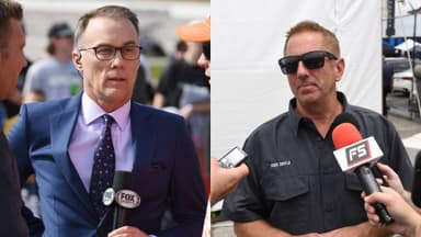 Kevin Harvick (L) and Greg Biffle (R)