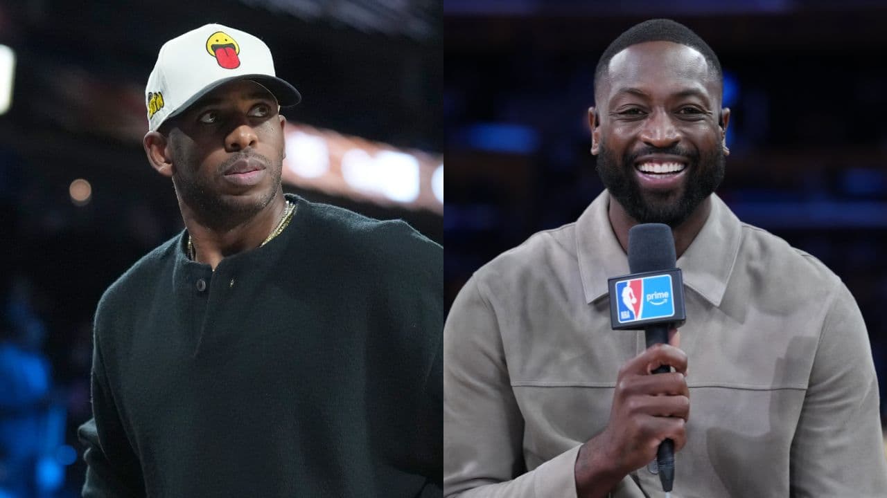 Chris Paul(L) and Dwyane Wade(R)