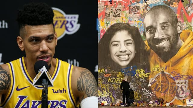 Danny Green (L), Gigi Kobe Bryant (R)