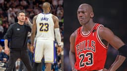 JJ Redick, Lebron James (L) and Michael Jordan (R)