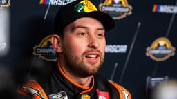 Oct 30, 2025; Avondale, Arizona, USA; NASCAR Cup Series driver Chase Briscoe during Championship Four media day at Phoenix Raceway