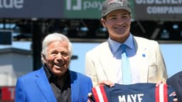 Robert Kraft and Drake Maye