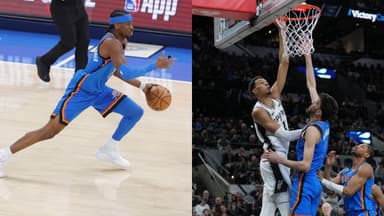 Shai Gilgeous-Alexander, Victor Wembanyama and Chet Holmgren