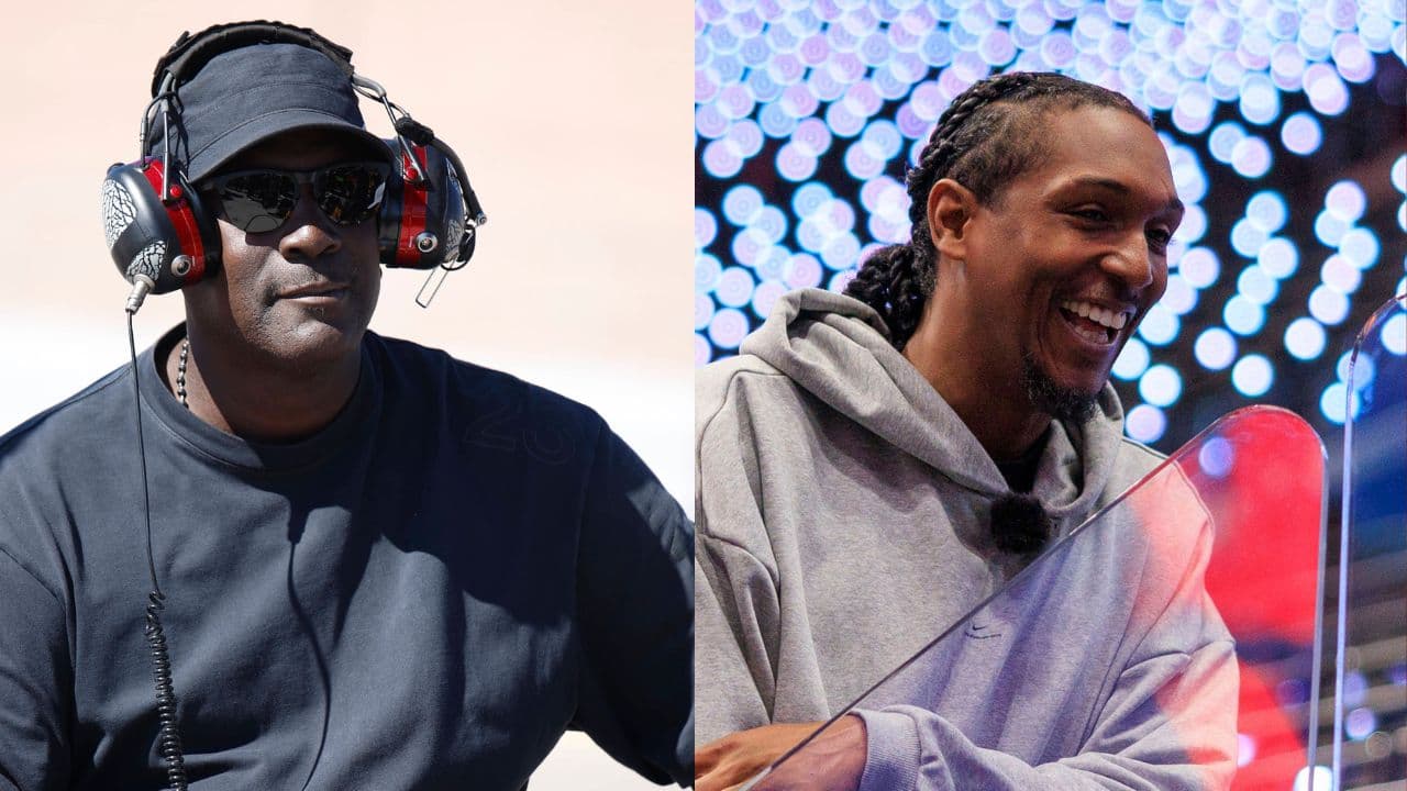 Michael Jordan (L), Lou Williams (R)