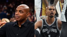 Charles Barkley (L), Victor Wembanyama (R)
