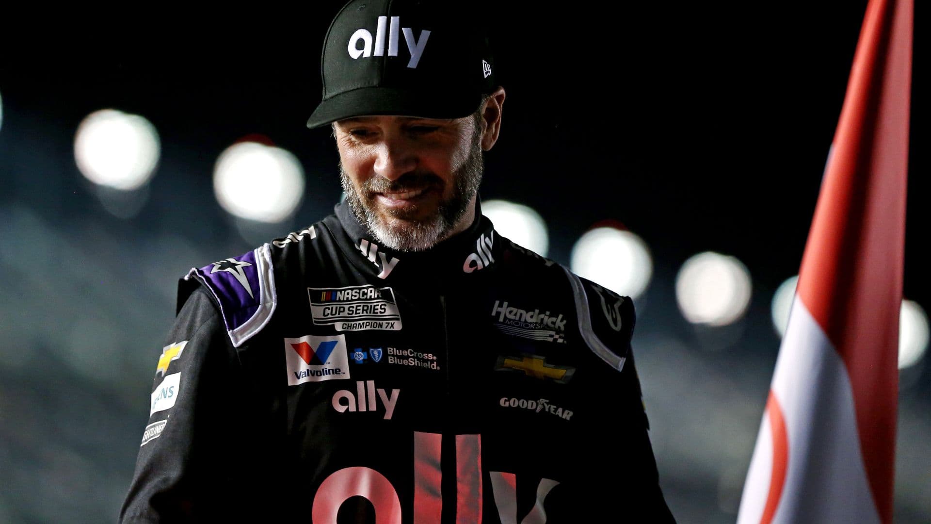 Feb 13, 2020; Daytona Beach, Florida, USA; NASCAR Cup Series driver Jimmie Johnson (48) during the Bluegreen Vacations Duels At DAYTONA at Daytona International Speedway