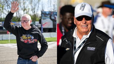 Mark Martin (L) and Rick Hendrick (R)