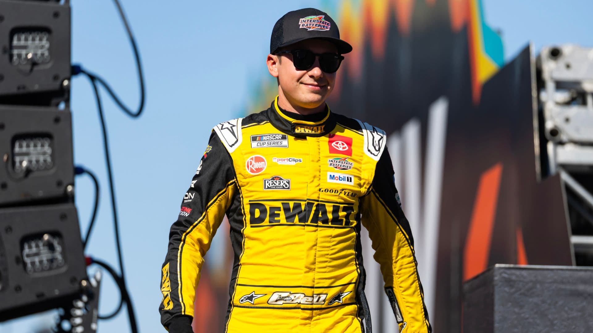 Nov 2, 2025; Avondale, Arizona, USA; NASCAR Cup Series driver Christopher Bell (20) during the NASCAR Championship race at Phoenix Raceway.