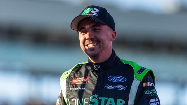 Oct 31, 2025; Avondale, Arizona, USA; NASCAR Truck Series driver Frankie Muniz (33) during the NASCAR Truck Series Championship race at Phoenix Raceway