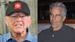 Joe Gibbs (L) and Jeffrey Epstein (R)
