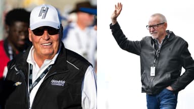 Rick Hendrick (L) and Mark Martin (R)