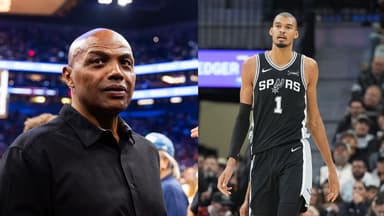 Charles Barkley (L), Victor Wembanyama (R)