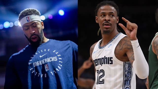 Anthony Davis (L), Ja Morant (R)