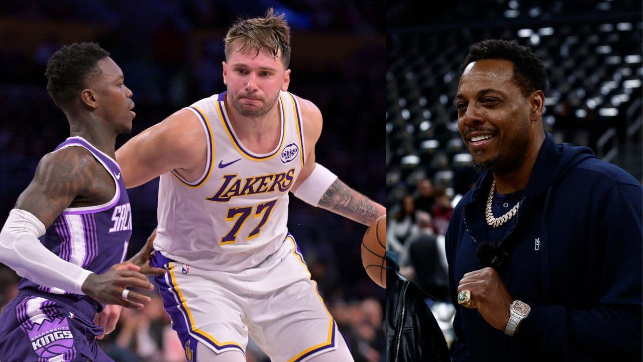 (L) Dennis Schroder and Luka Doncic (R) Paul Pierce