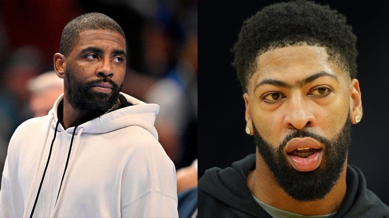 Kyrie Irving (L), Anthony Davis (R)