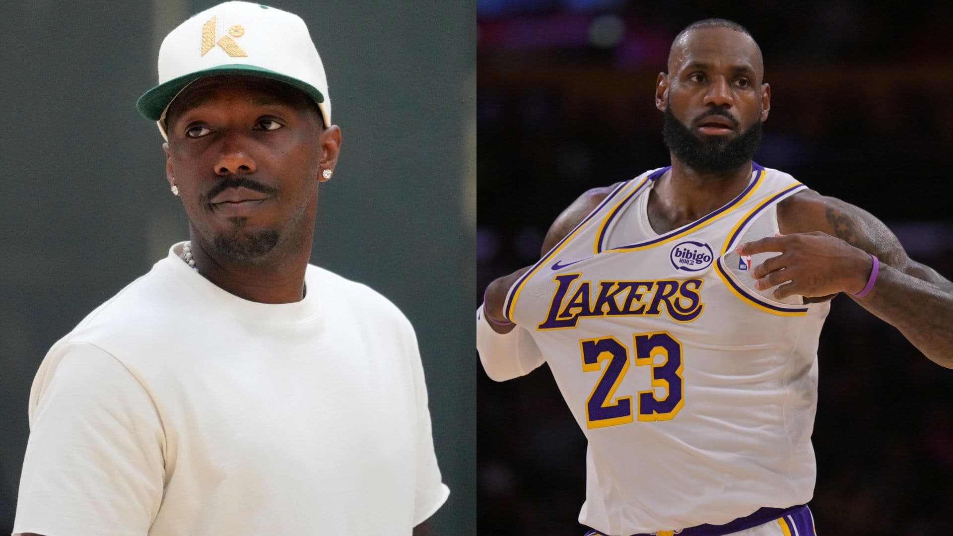 Rich Paul (L) and LeBron James (R)