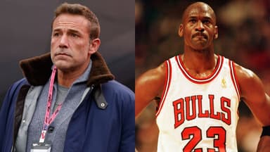 Ben Affleck (L), Michael Jordan (R)