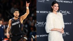 Devin Booker (L) and Kendall Jenner (R)
