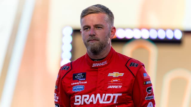 Nov 1, 2025; Avondale, Arizona, USA; NASCAR Xfinity Series driver Justin Allgaier (7) during the Xfinity Series Championship race at Phoenix Raceway