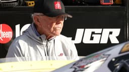 Oct 25, 2025; Martinsville, Virginia, USA; NASCAR Cup Series team owner Joe Gibbs before NASCAR Cup Series Xfinity 500 Practice and Qualifying at Martinsville Speedway