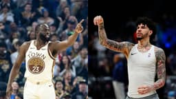 Draymond Green (L) and LaMelo Ball (R)