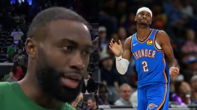 Jaylen Brown(L) and Shai Gilgeous-Alexander(R)