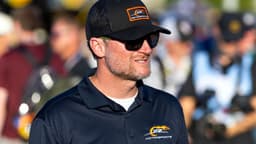 Nov 1, 2025; Avondale, Arizona, USA; NASCAR Xfinity Series team owner Dale Earnhardt Jr during the Xfinity Series Championship race at Phoenix Raceway