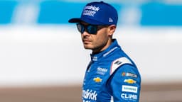 Nov 1, 2025; Avondale, Arizona, USA; NASCAR Cup Series driver Kyle Larson (5) during qualifying for the NASCAR Championship race at Phoenix Raceway