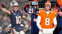 Drake Maye, Aqib Talib, Jarrett Stidham