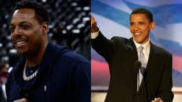 Paul Pierce (L), Barack Obama (R)
