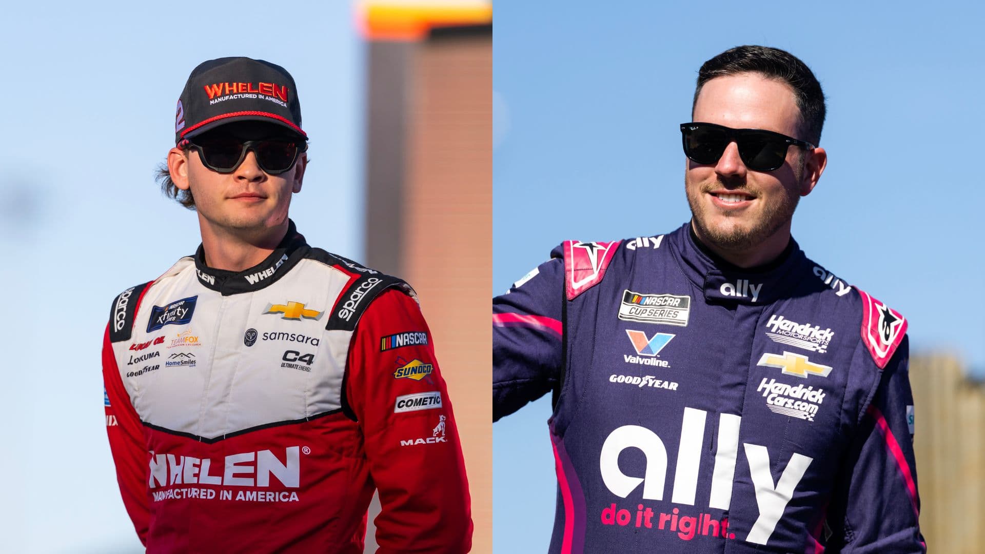 Jesse Love (L) and Alex Bowman (R)