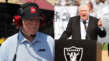 Joe Gibbs (L) and John Madden (R)