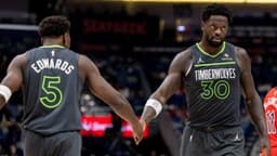 Anthony Edwards and Julius Randle