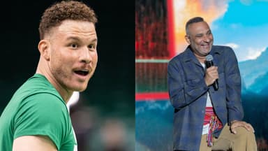 Blake Griffin (L), Russell Peters (R)
