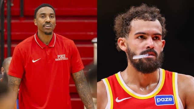 Jeff Teague (L), Trae Young (R)