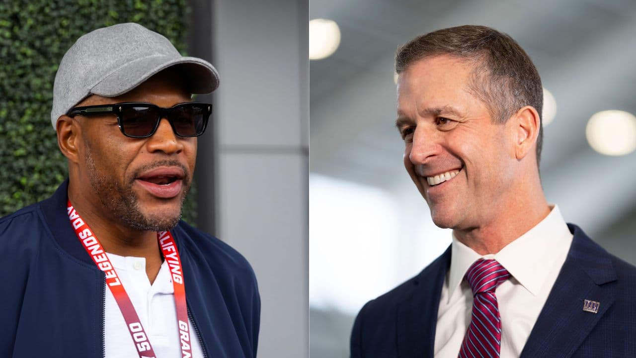 Michael Strahan, John Harbaugh