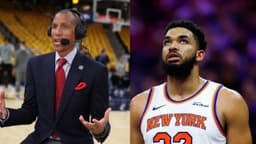 Reggie Miller (L), Karl-Anthony Towns (R)