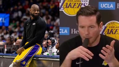 LeBron James(L) and JJ Redick(R)