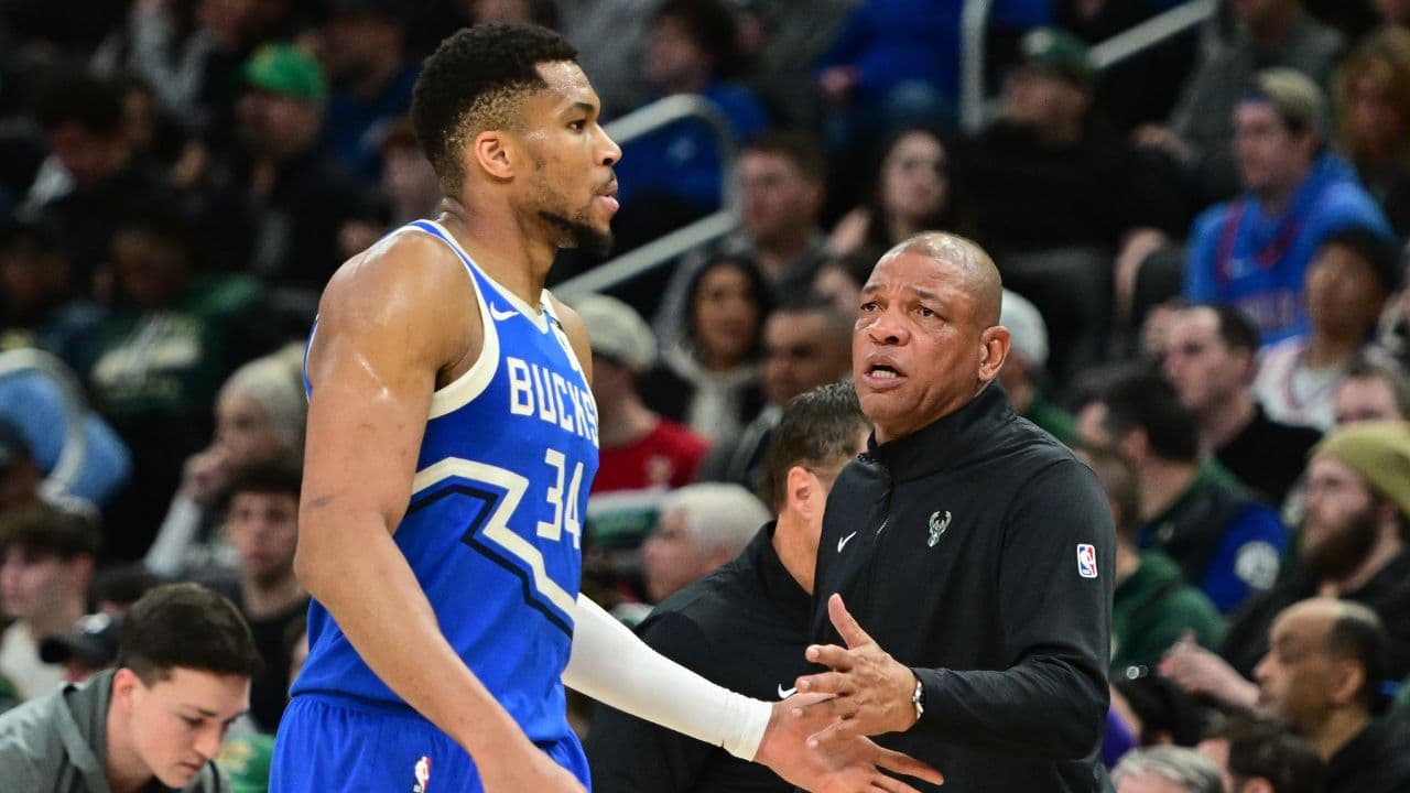 Giannis Antetokounmpo and Doc Rivers