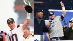 Drake Maye and Sam Darnold