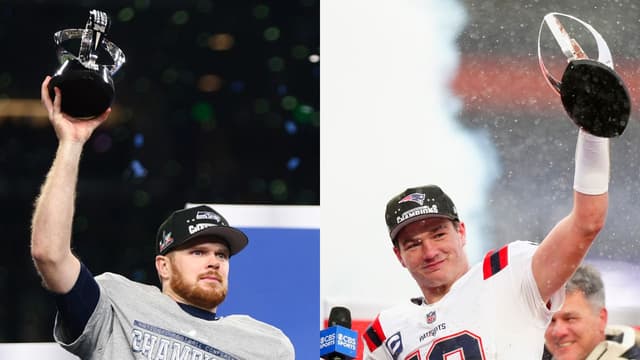 Sam Darnold and Drake Maye