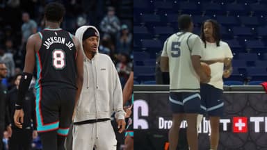 Jaren Jackson Jr and Ja Morant(L), Vince Williams Jr(R)