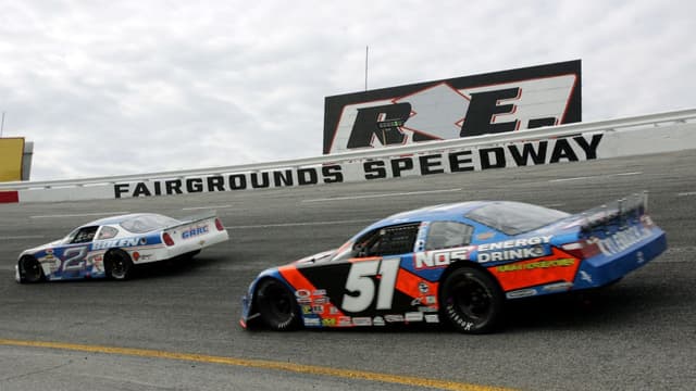 It was NASCAR star Kyle Busch's (51) first time to visit the track for the CRA Budweiser 150 Presented by: The Kyle Busch Foundation at the Fairgrounds Speedway in Nashville Sunday, August 23, 2009.
