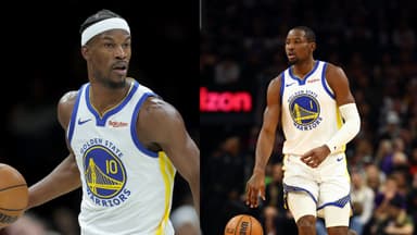 Jimmy Butler (L), Jonathan Kuminga (R)