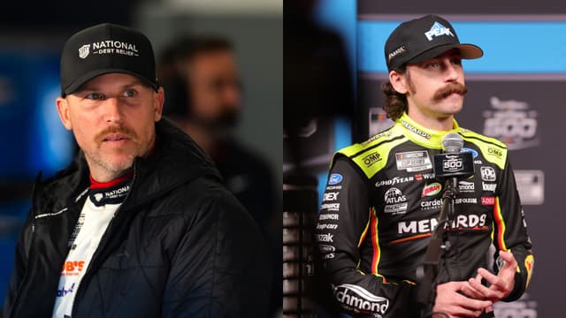 Denny Hamlin (L) and Ryan Blaney (R)