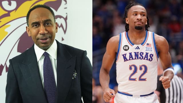 Stephen A. Smith (L), Darryn Peterson (R)