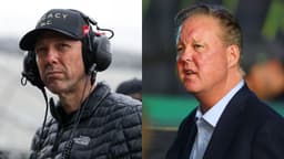 Matt Kenseth (L) and Brian France (R)