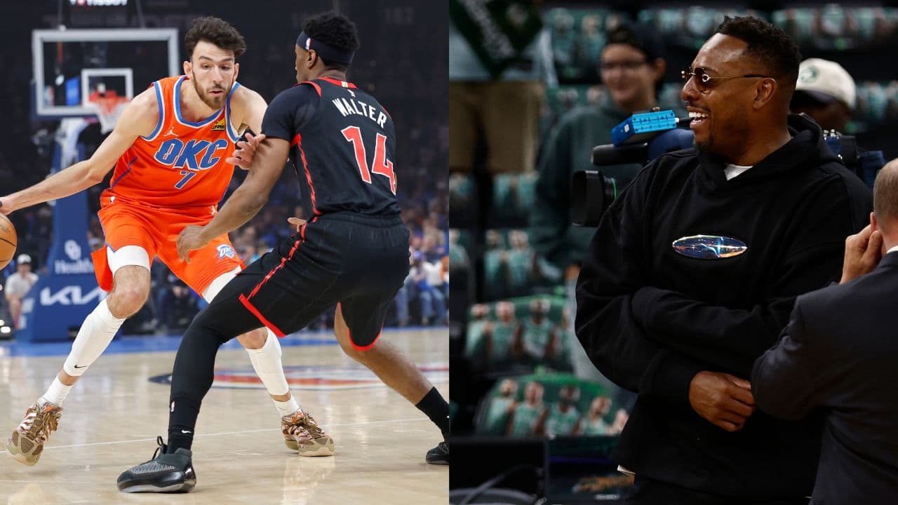 (L) Chet Holmgren (R) Paul Pierce