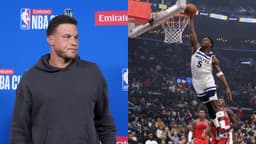 Blake Griffin(L) and Anthony Edwards(R)