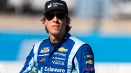 Nov 1, 2025; Avondale, Arizona, USA; NASCAR Cup Series driver Carson Hocevar (77) during qualifying for the NASCAR Championship race at Phoenix Raceway